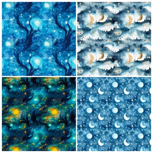 Papel Temático De Cielo Estrellado Azul - Imagen 3