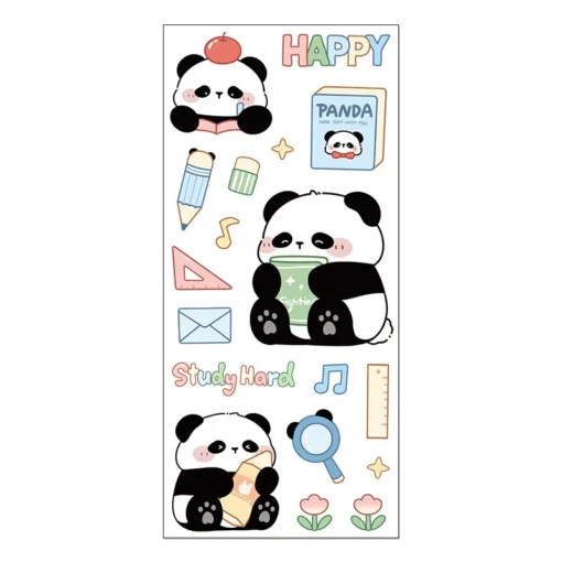 Stickers Panda - Paquete 3 hojas