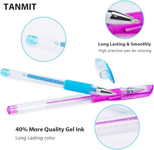 TANMIT 32 GLITTER PENS - Imagen 2