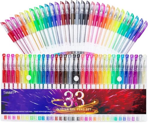 TANMIT 32 GLITTER PENS